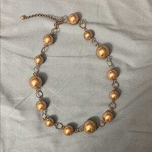 Elegant Gold Beaded Necklace